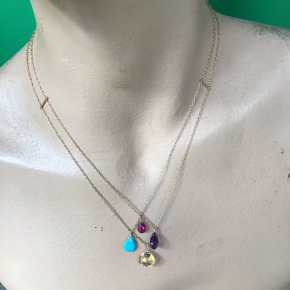 Thoi Gold and Gemstone Necklace